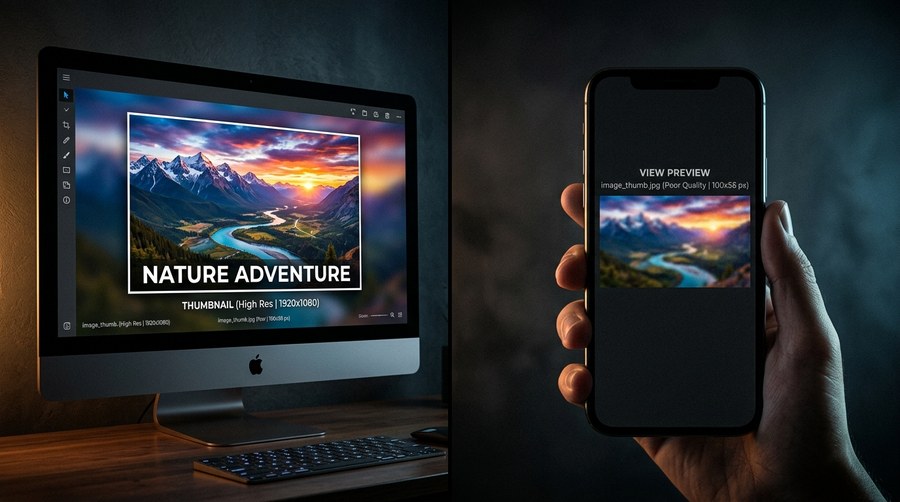 Mobile Vs Desktop Thumbnails
